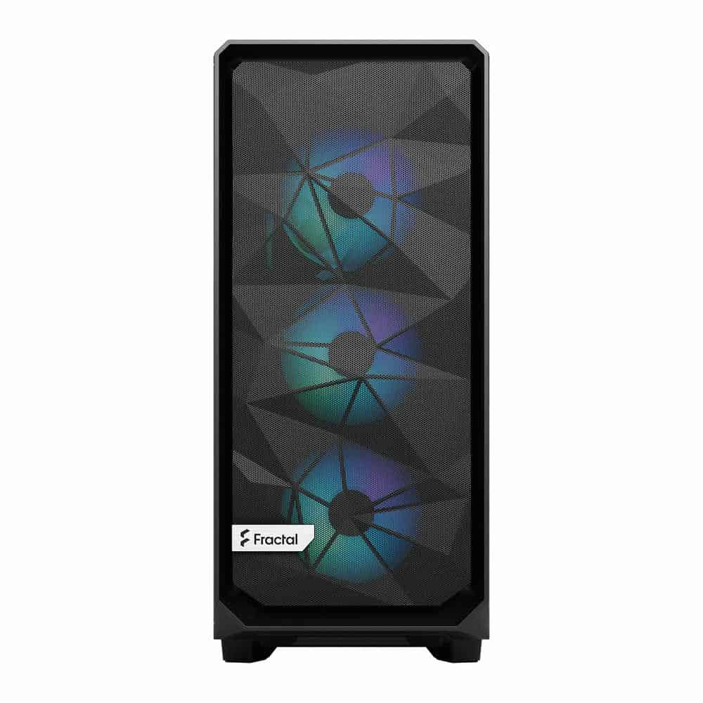 (image for) Fractal Meshify 2 Compact Lite RGB Black Mid Tower Tempered Glass PC Case